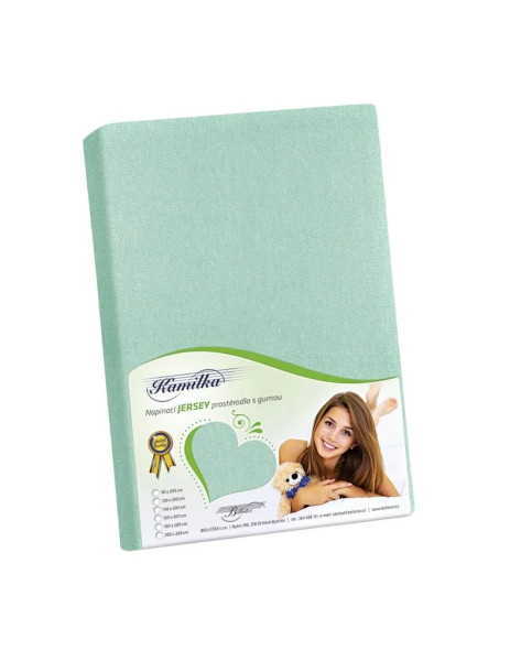 Jersey prostěradlo napínací PJ-052, Světlá zelená (1)