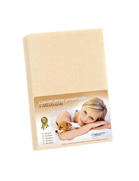 Prostěradlo Jersey Lux PJE-315, Béžová (1)