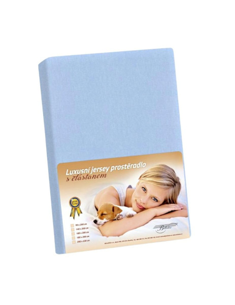 Prostěradlo Jersey Lux PJE-324, Modrá (1)