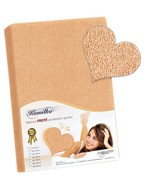 Froté prostěradlo PF-007, Lososová (1)