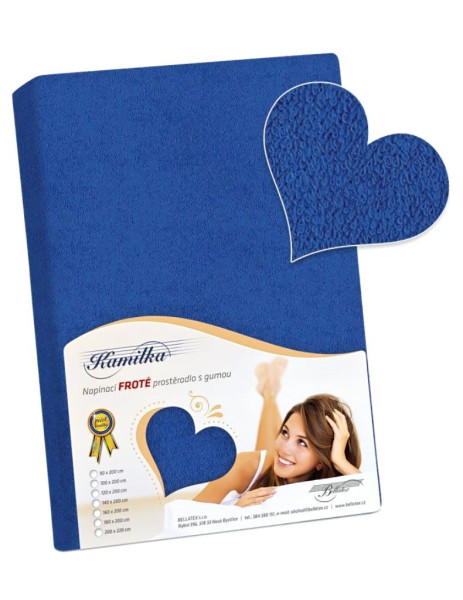 Froté prostěradlo PF-026, Tmavá modrá (1)