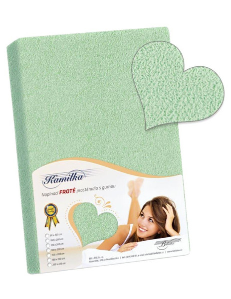 Froté prostěradlo PF-052, Světlá zelená (1)