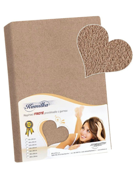 Froté prostěradlo PF-013, Kávová (1)