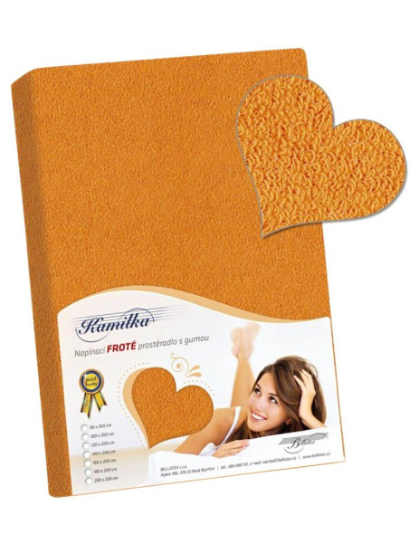Froté prostěradlo PF-202, Oranžová (1)