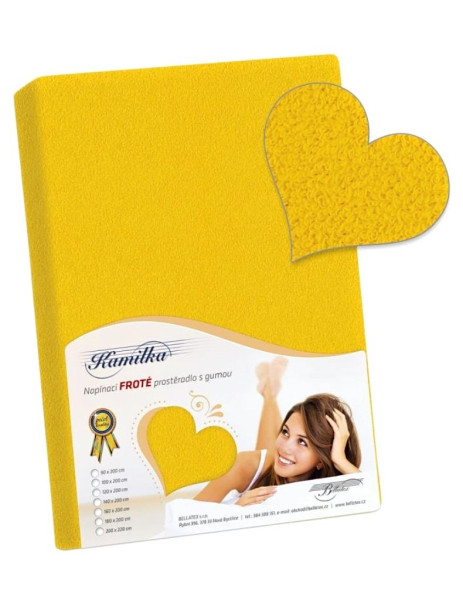 Froté prostěradlo PF-005, Okrová (1)