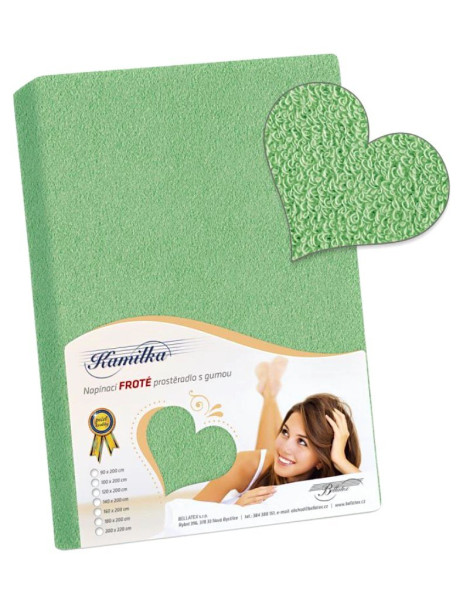 Froté prostěradlo PF-040, Tmavá zelená (1)