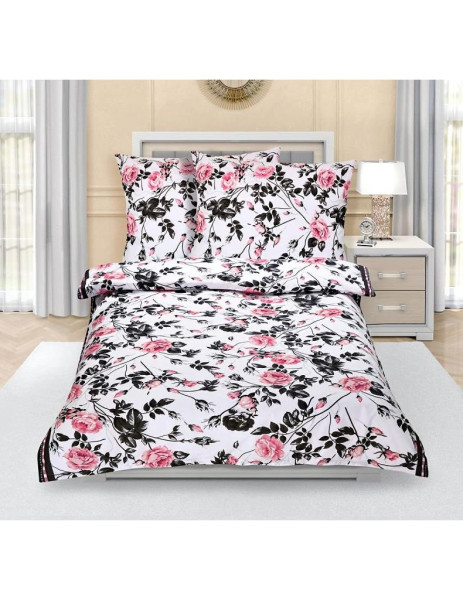 Bavlněné povlečení 90-123, Růžová (1)