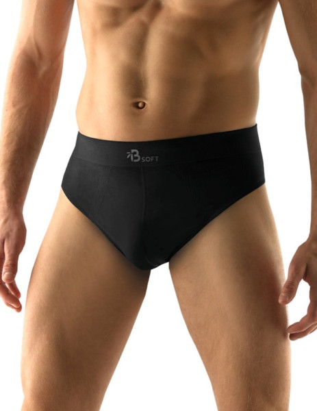 Pánské slipy široký bok 51005, Černá (1)