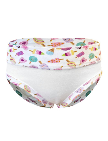 Dívčí kalhotky s potiskem Disco 20027, Bílá (1)