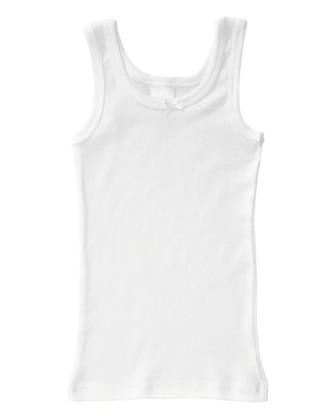 Dívčí košilka široká ramínka 081024, Bílá (1)