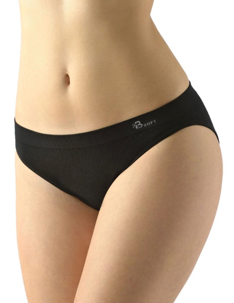 Dámské kalhotky klasické úzký bok 00046, Černá (2)