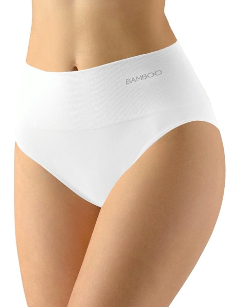 Dámské kalhotky klasické vysoký pas 00039, Bílá (2)