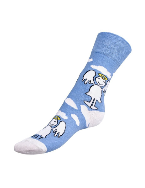 Dámské veselé ponožky Anděl DP/8243, Modrá (1)