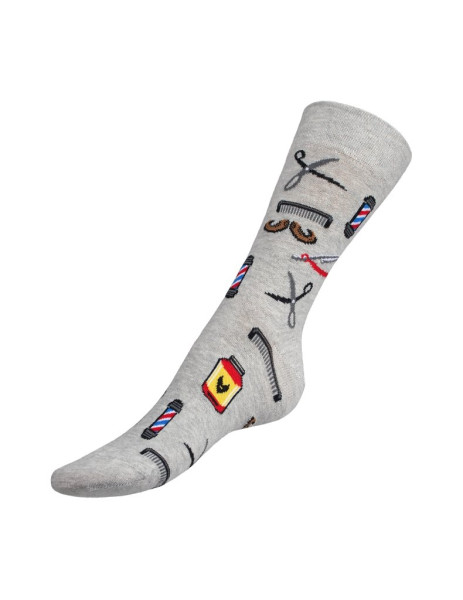 Dámské veselé ponožky Kadeřnice DP/8238, Šedá (1)