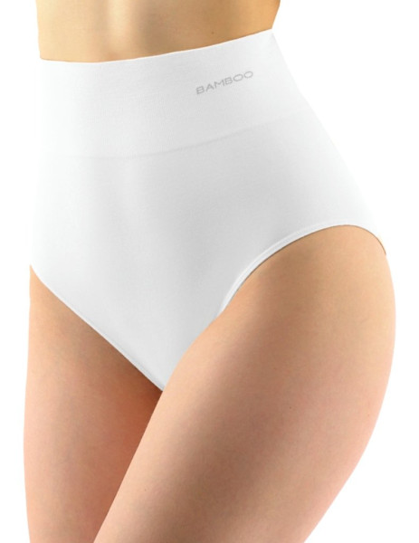 Kalhotky klasické s vysokým pasem 00040H, bílá (2)