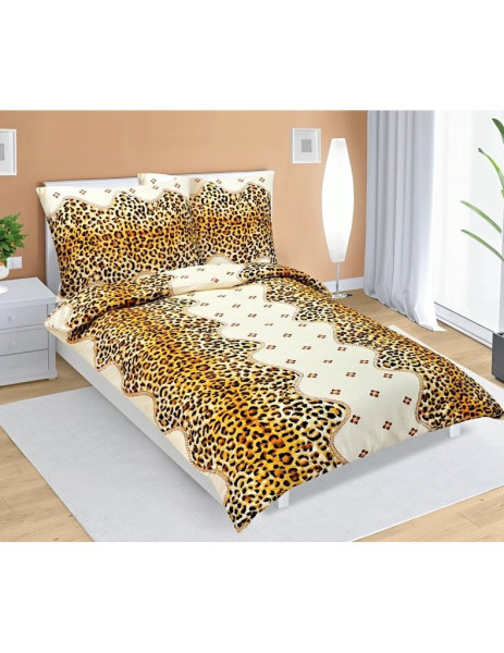 Povlečení krepové Leopard 80/238H, oranžová (1)