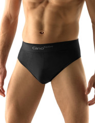 Pánské slipy široký bok Bamboo 51003P, černá (2)