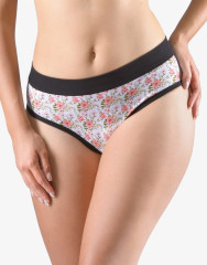 Kalhotky klasické s potiskem 10277H černá Velikost L/XL