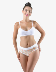 Kalhotky klasické s potiskem 10277H černá Velikost L/XL