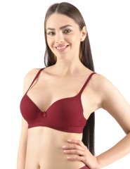 Podprsenka gina, vyztužená 07008P, vínová (4)