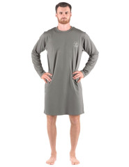 Pánská bavlněná noční košile 79181P, šedá (2)