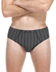 Pánské slipy širší bok 71140, Černá (2)