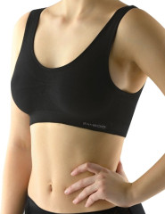 Sportovní podprsenka široká ramínka 07016, Černá (3)