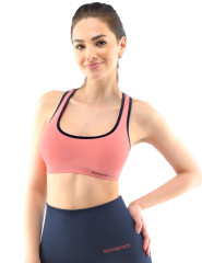 Sportovní podprsenka bez kostice 07018, Tomato (5)