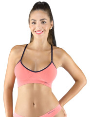 Sportovní podprsenka model 07020, Tomato-modrá (9)