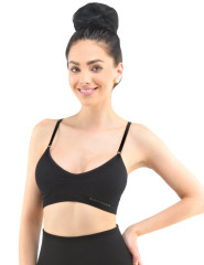 Sportovní podprsenka úzká ramínka 07021, Černá (3)