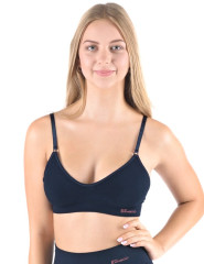 Sportovní podprsenka úzká ramínka 07021, Lékořice (4)
