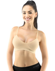 Sportovní podprsenka úzká ramínka 07021, Tělová (8)