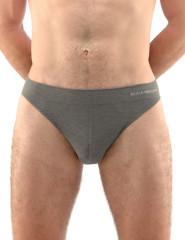 Pánské slipy úzký bok 50004, Šedá-bílá (4)