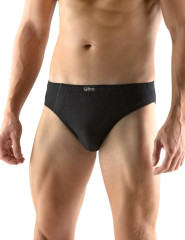 Pánské slipy úzký bok 70047, Černá (3)