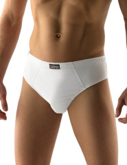 Pánské slipy široký bok 71080, Bílá (2)