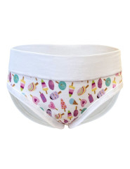 Dívčí kalhotky s potiskem 20026, Bílá (1)