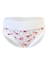 Dívčí kalhotky klasické Disco 20028, Bílá (1)