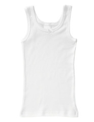 Dívčí košilka široká ramínka 081024, Bílá (1)