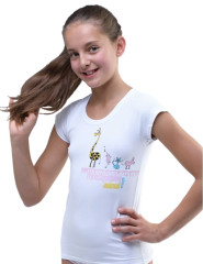 Dívčí tričko krátký rukáv 28003