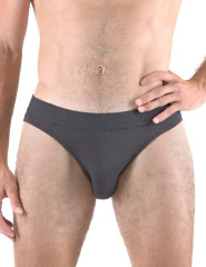 Pánské slipy úzký bok 70070, Tmavá šedá (1)