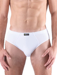 Pánské slipy široký bok 71098, Bílá (1)