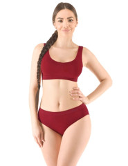 Dámské klasické kalhotky s vyšším bokem 00019