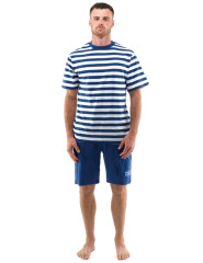 Pánské pyžamo krátké s proužkem 79142
