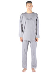 Pánské pyžamo dlouhé s potiskem 79151