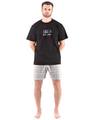 Pánske pyžamo krátke s potlačou 79174