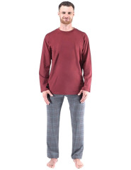 Pánské pyžamo dlouhé s potiskem 79173