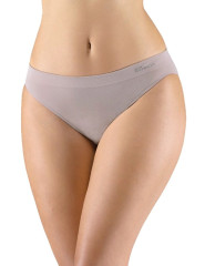 Kalhotky klasické bez potisku 00037H, šedohnědá (7)
