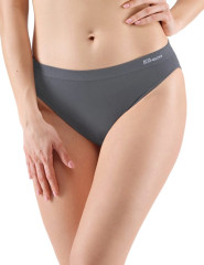 Kalhotky klasické bez potisku 00037H, tm. šedá (9)