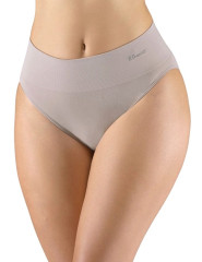Kalhotky klasické vysoký pas 00039H, šedohnědá (7)