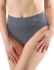 Kalhotky klasické vysoký pas 00039H, tm. šedá (9)